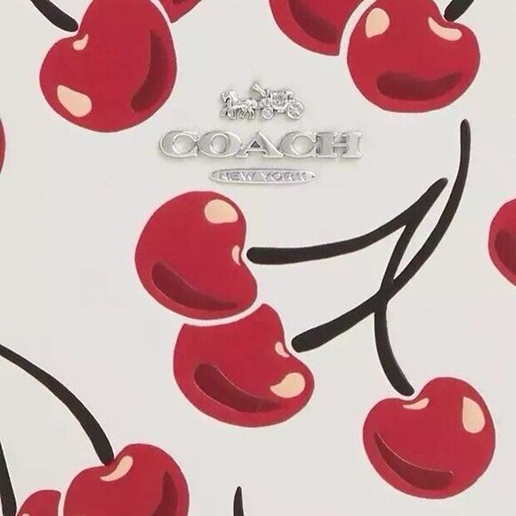NWT Limited Coach Heart Crossbody Bag With Cherry Print CAB06 - Picture 5 of 10